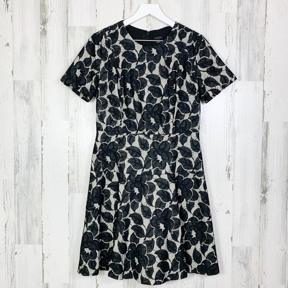 Ann Taylor Dresses & Skirts - Ann Taylor Bonded Black Lace Flare Dress